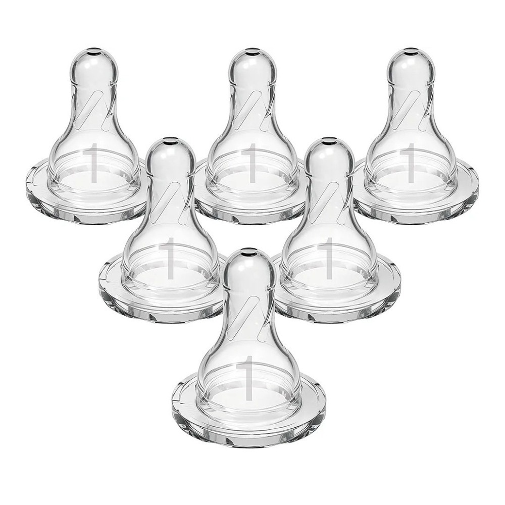 Dr. Brown'S Natural Flow Level 1 Narrow Baby Bottle‎ Silicone Nipple, Slow Flow